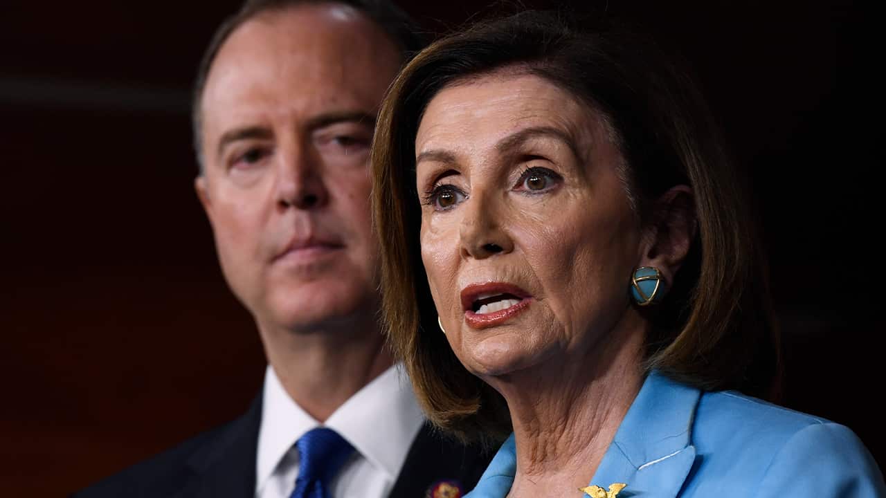 Photo of Nancy Pelosi and Adam Schiff