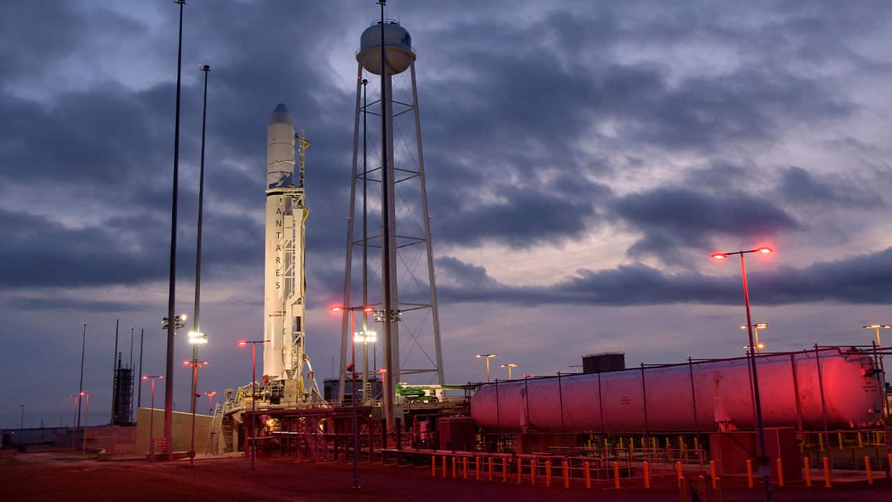 Photo of the Northrop Grumman Antares rocket 