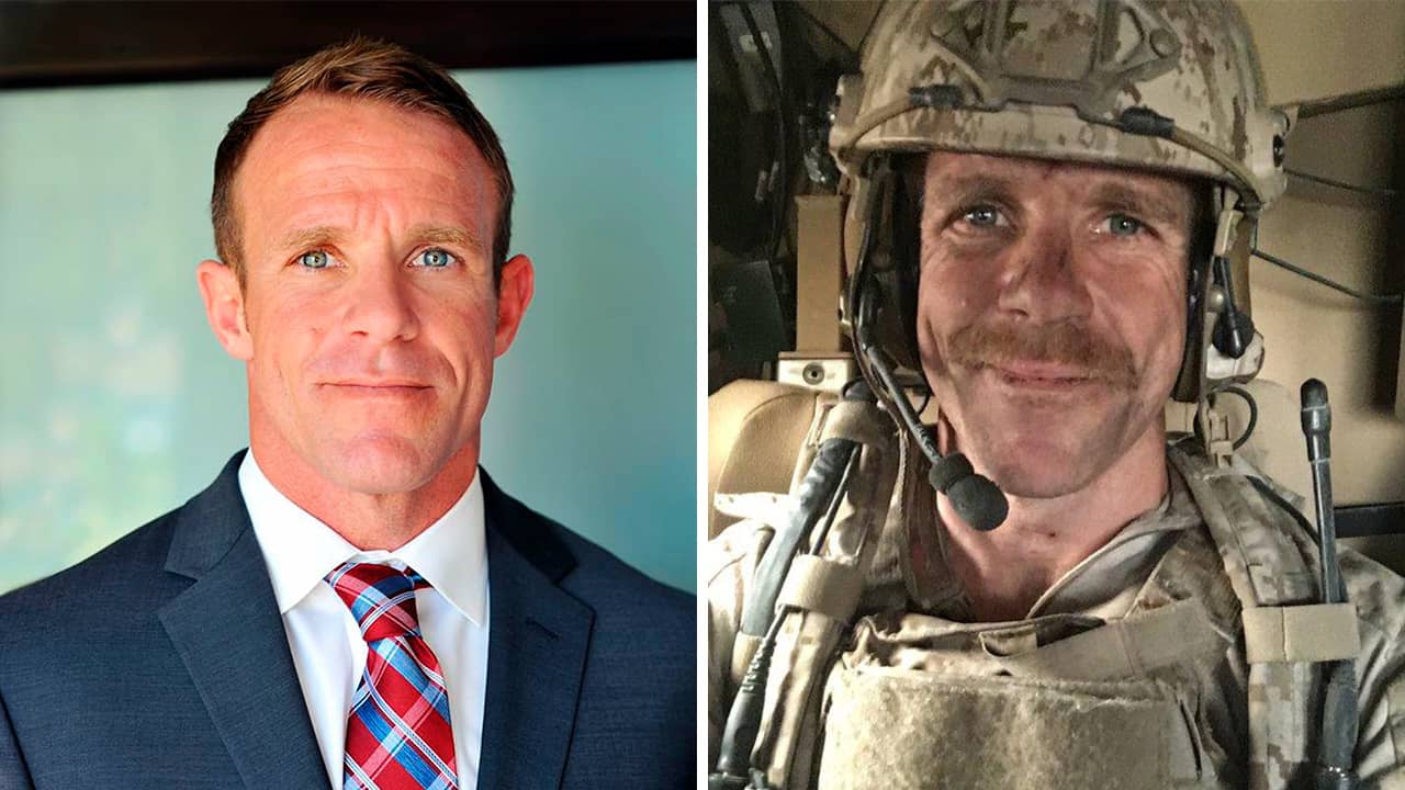 Photo combination of Navy SEAL Edward Gallagher