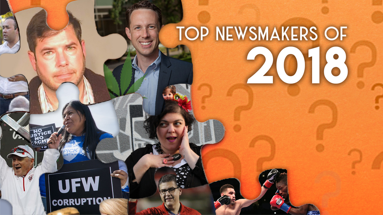 Illustration of 2018 Fresno newsmakers