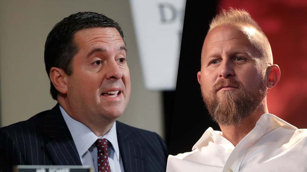Composite images of Rep. Devin Nunes and Trump elections guru Brad Parscale