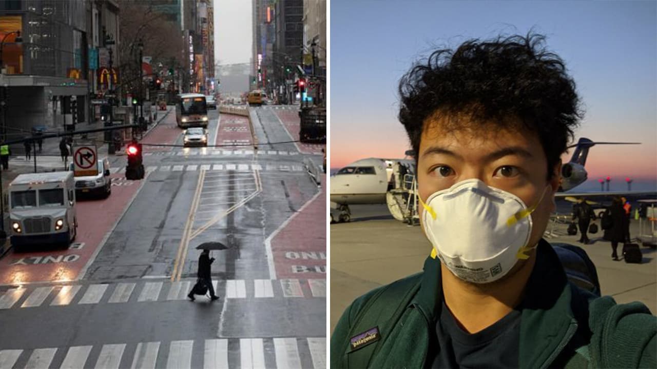 Composite of Fresno doctor Michael Chiang who is going to New York to help out with coronavirus patients