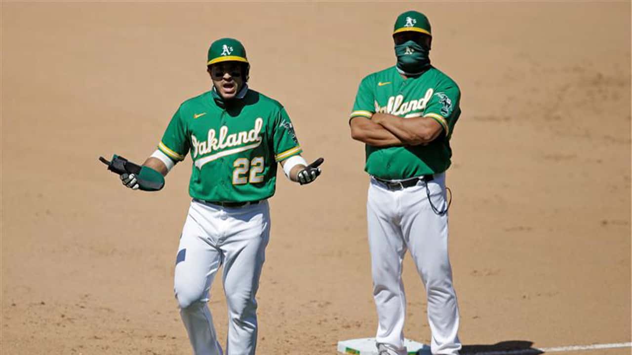 Photo of Oaklands outfielder Ramon Laureano