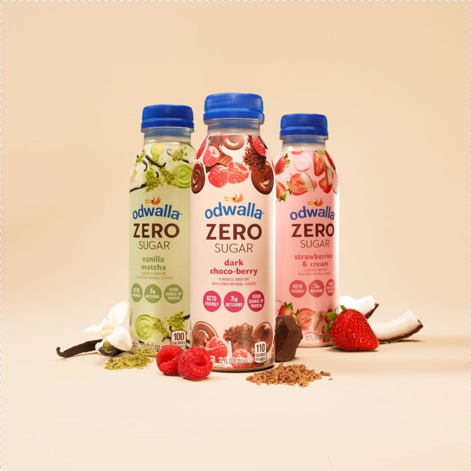 Image of 3 bottles of Odwalla Smoothies