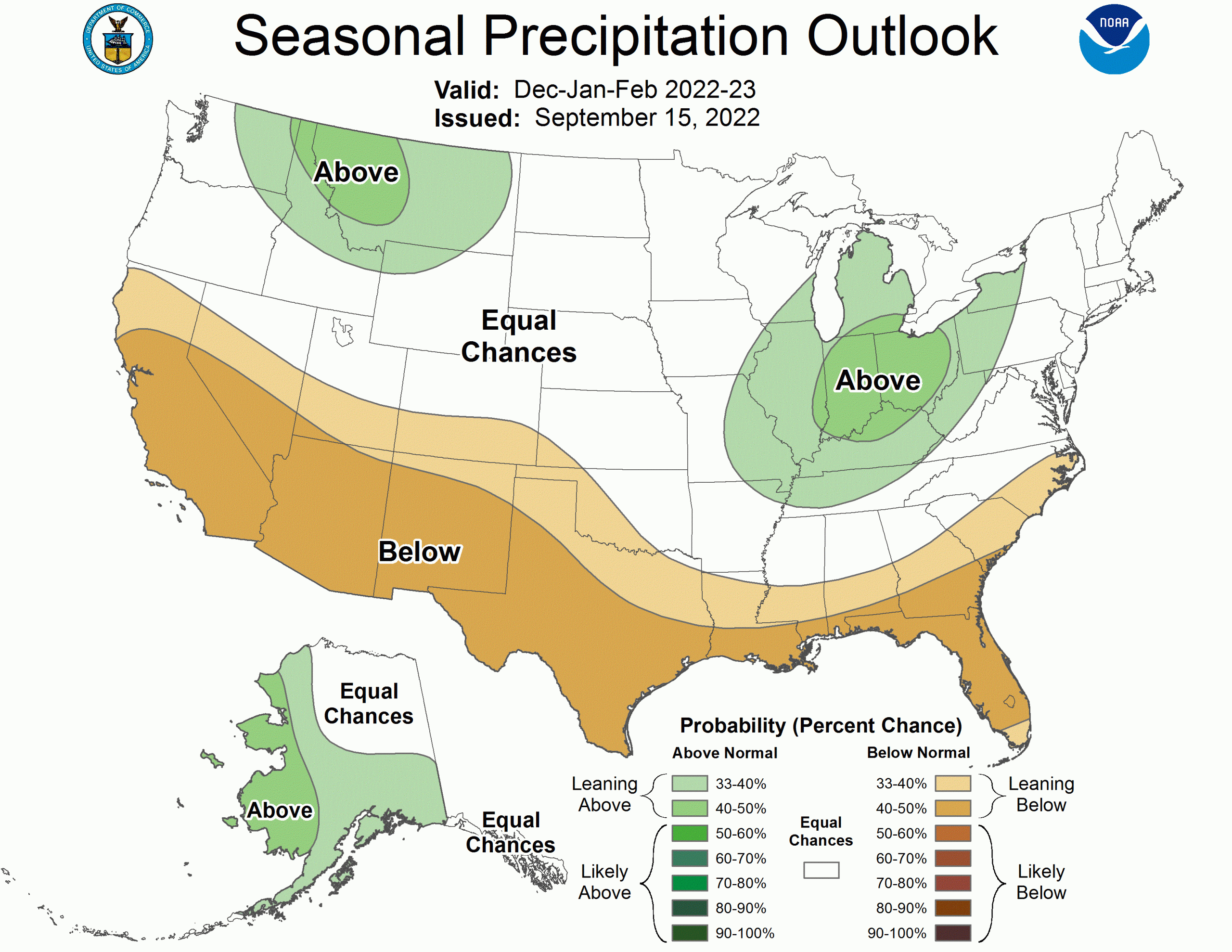 NOAA Weather Outlook Chart