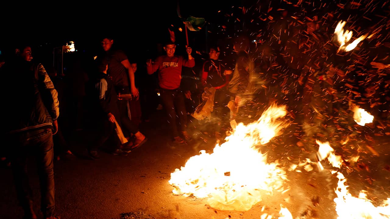 Photo of protesters in Palestine