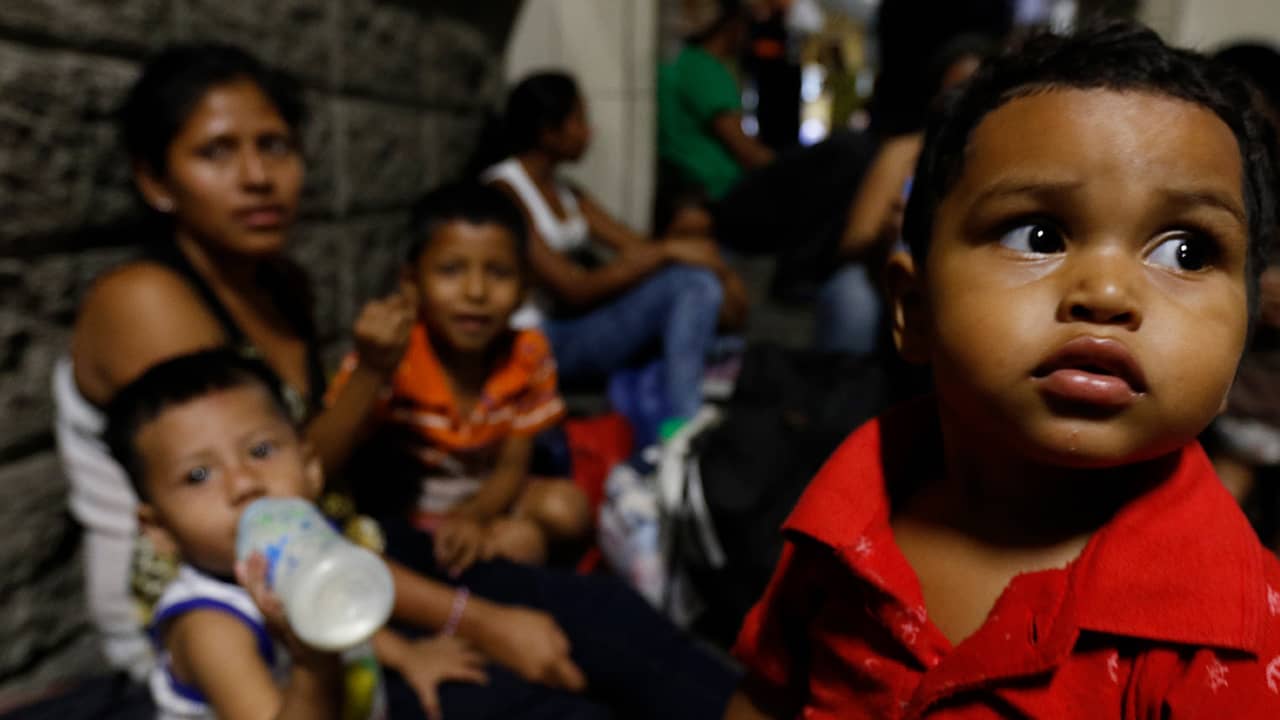 Photo of migrant caravan