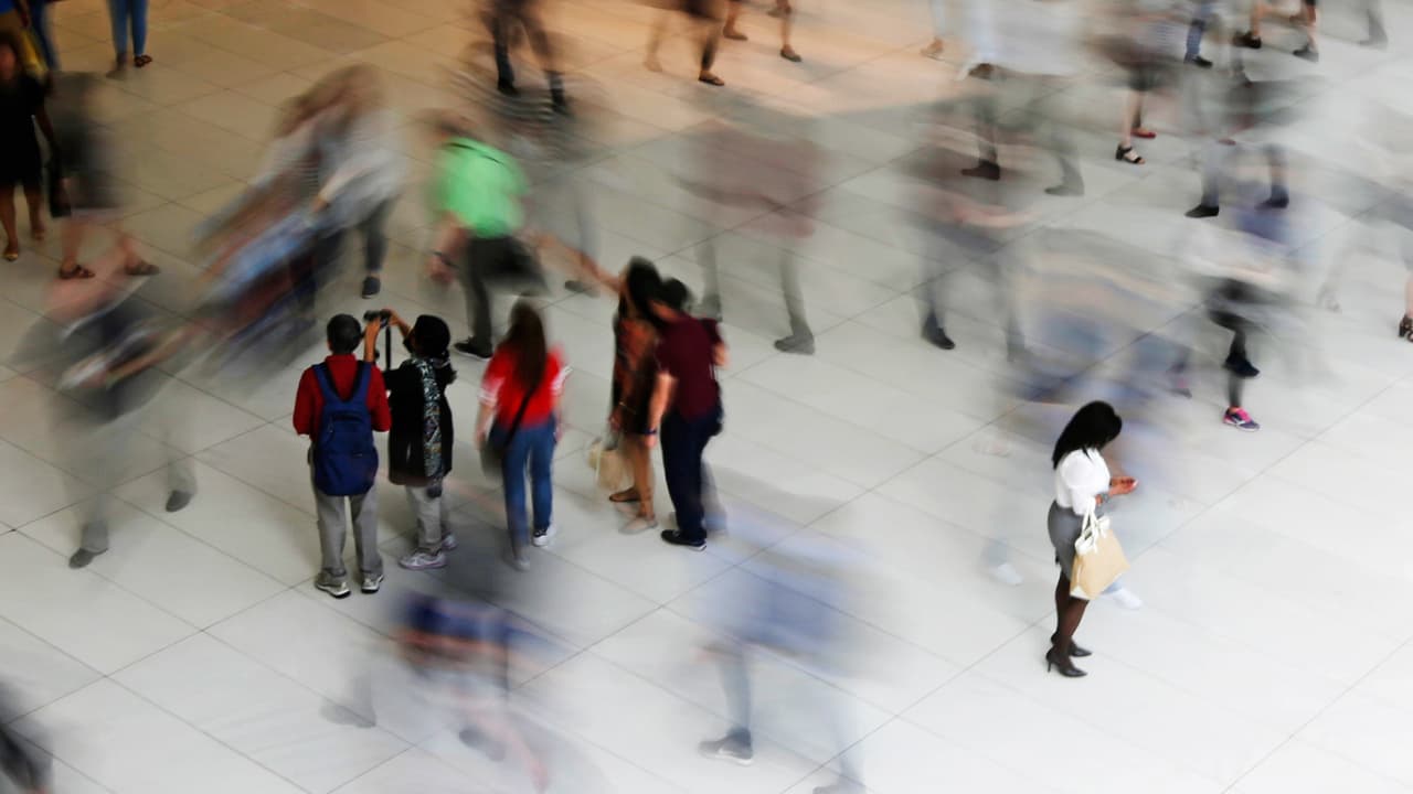 Photo of people walking inside the Oculus