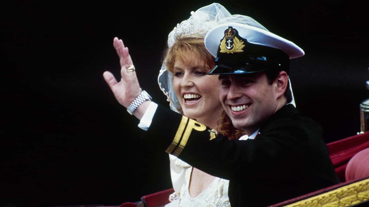 Photo of Prince Andrew and his wife Sarah 
