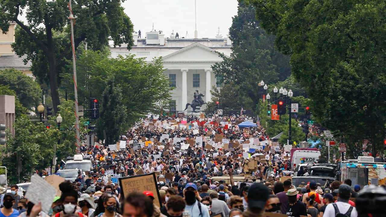 Photo of protests in Washington
