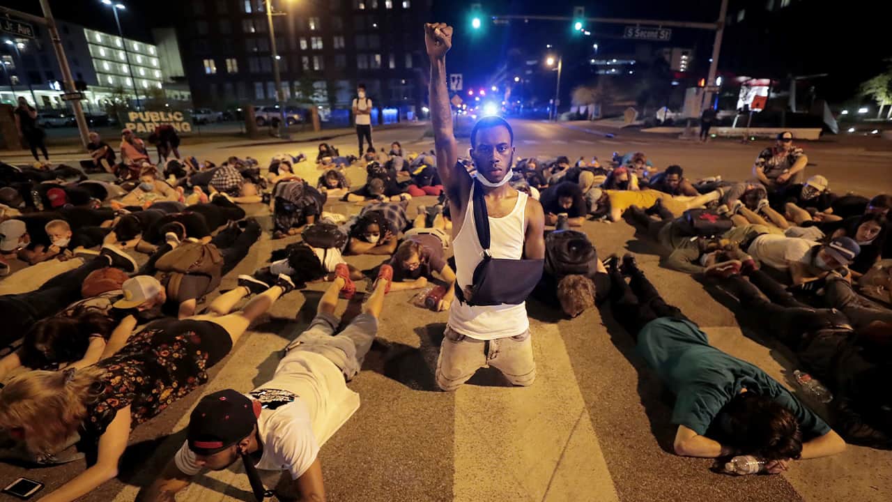 Photo of protests in Memphis