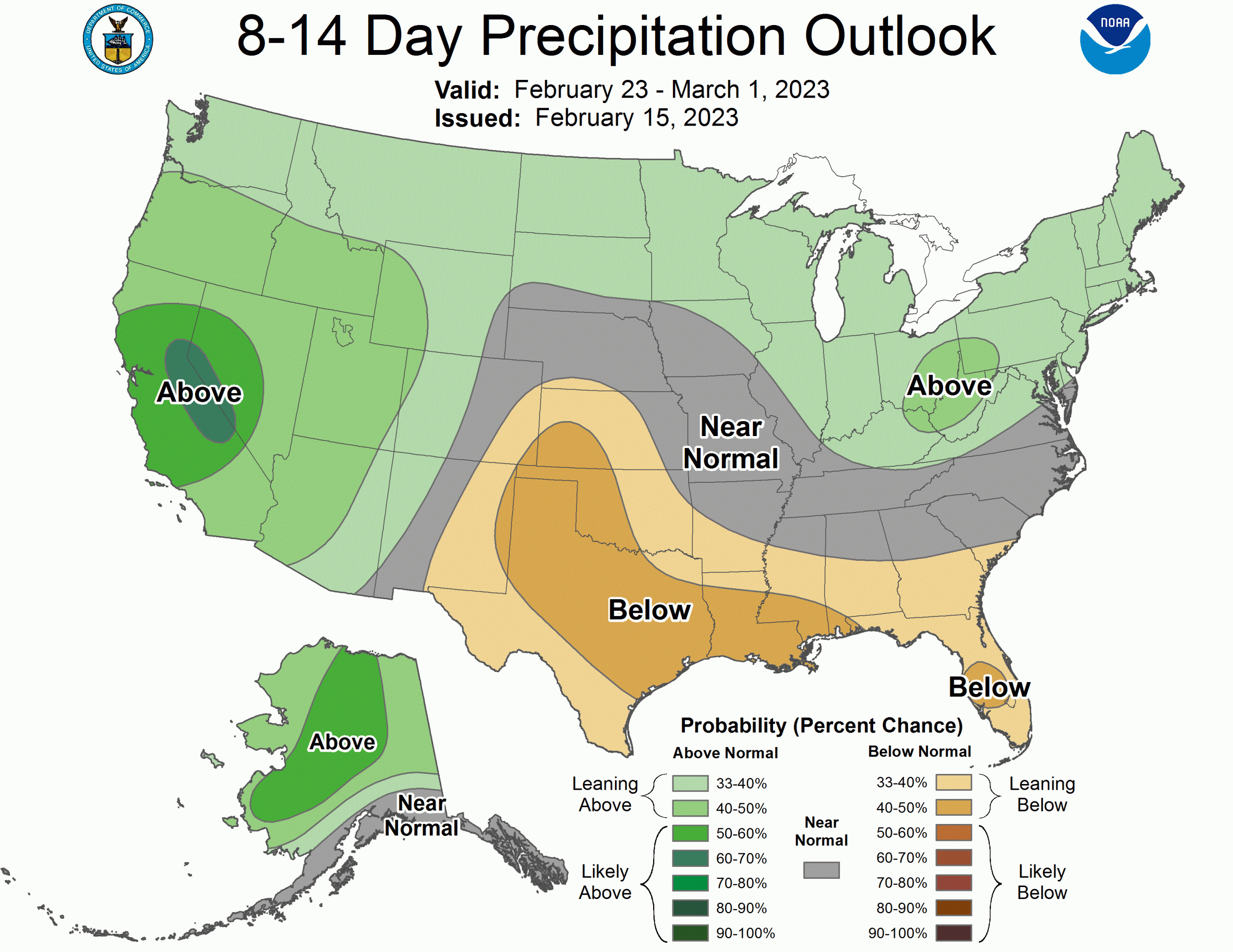 CPC Rain prediction chart