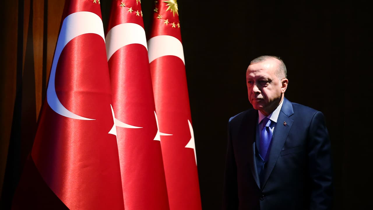 Photo of Turkey's President Recep Tayyip Erdogan