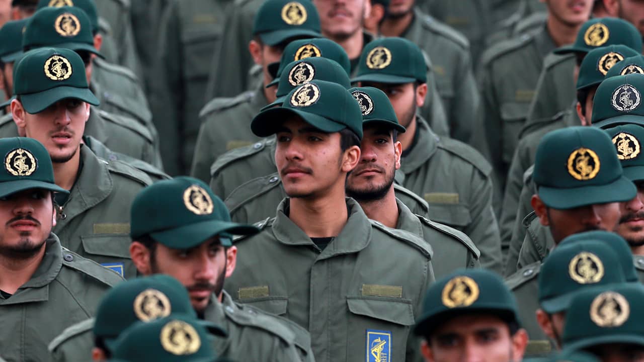 Photo of Iranian Revolutionary Guard members
