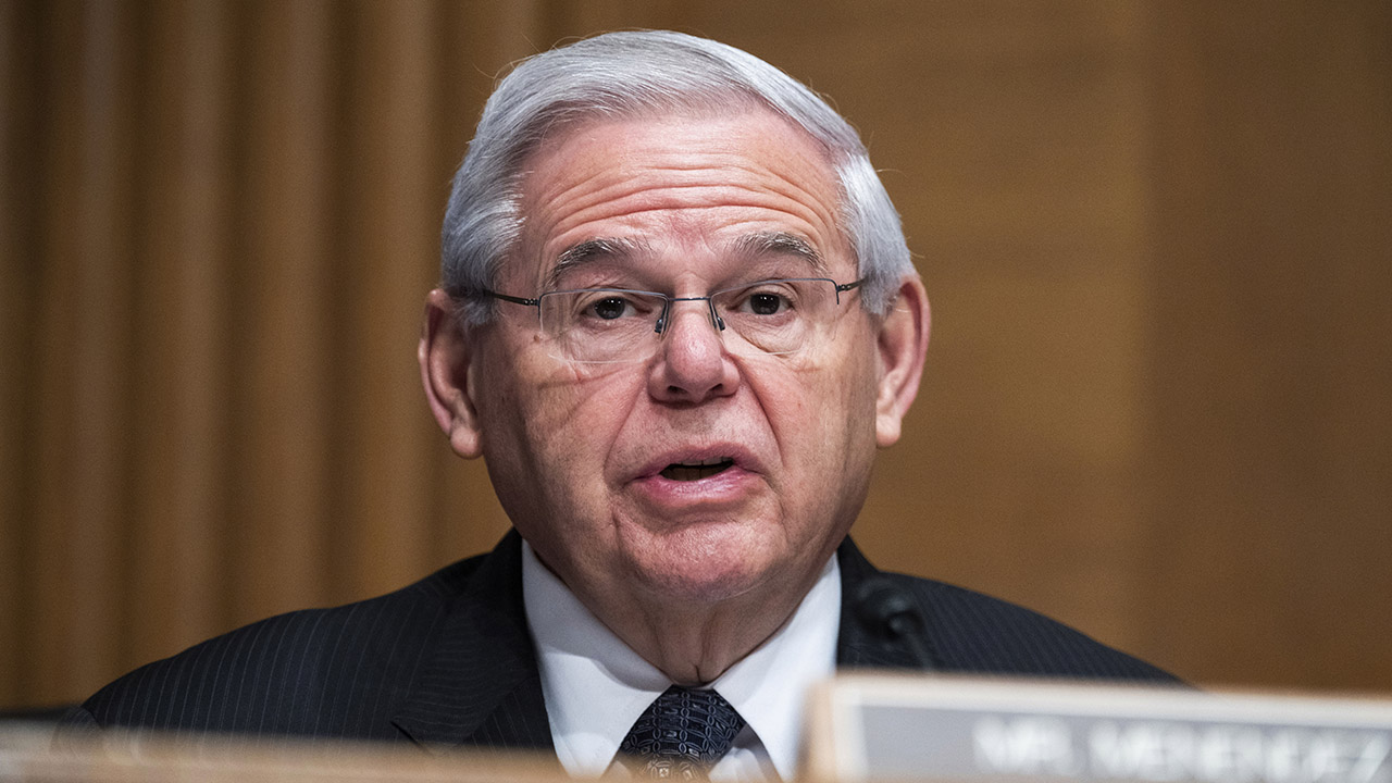 FILE - Sen. Robert Menendez, D-N.J., at a hearing May 10, 2022, on Capitol Hill in Washington. Menendez, the chair of the Senate Foreign Relations Committee is calling for freezing all U.S. cooperation with Saudi Arabia, including arms sales. Sen. Robert Menendez also declared Monday that he would no longer green-light any U.S. dealings with the Saudis, beyond essential security matters.(Tom Williams/Pool via AP)