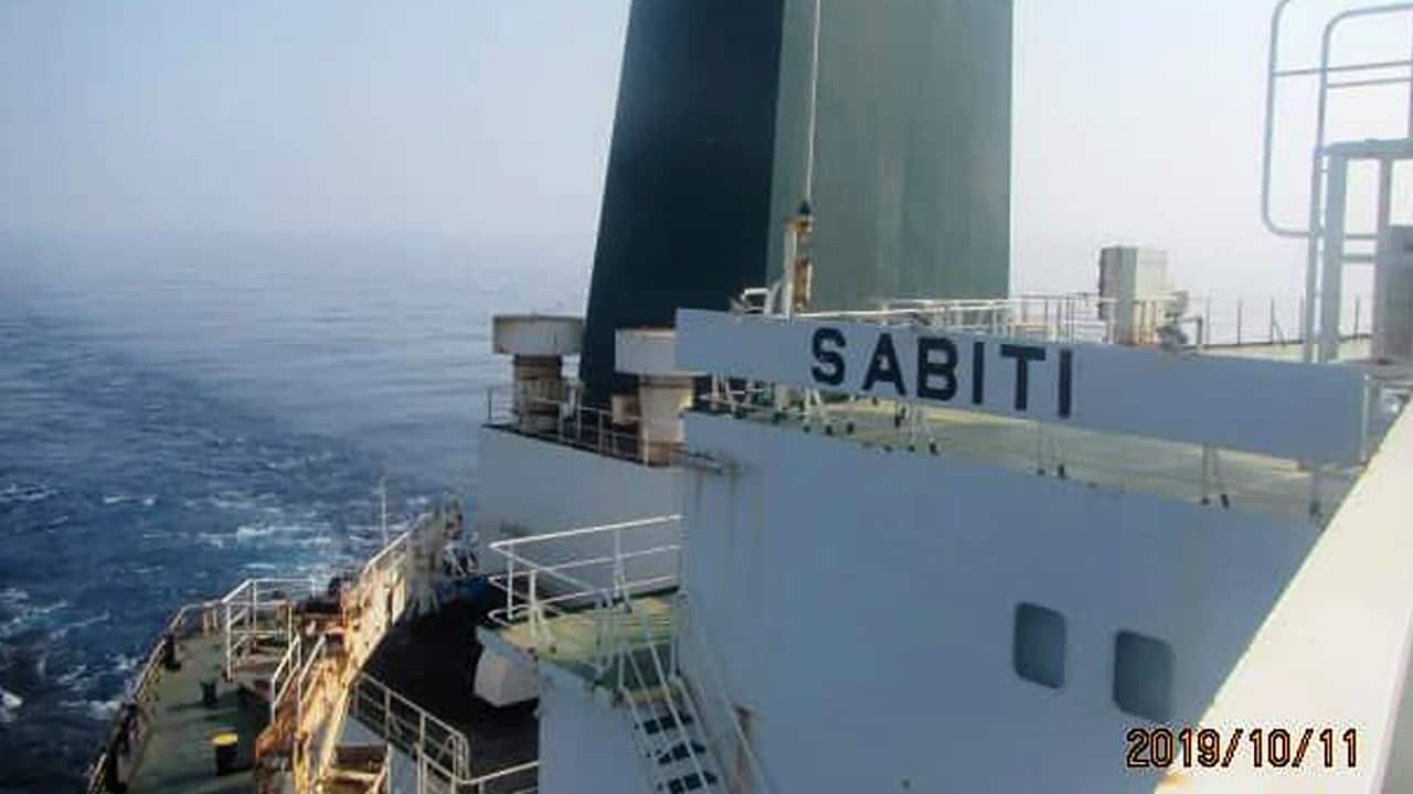 Photo of Iranian oil tanker Sabiti