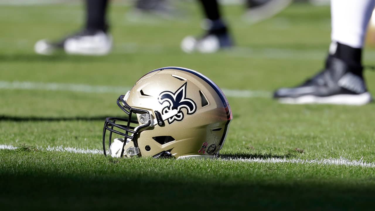 Photo of a New Orleans Saints helmet