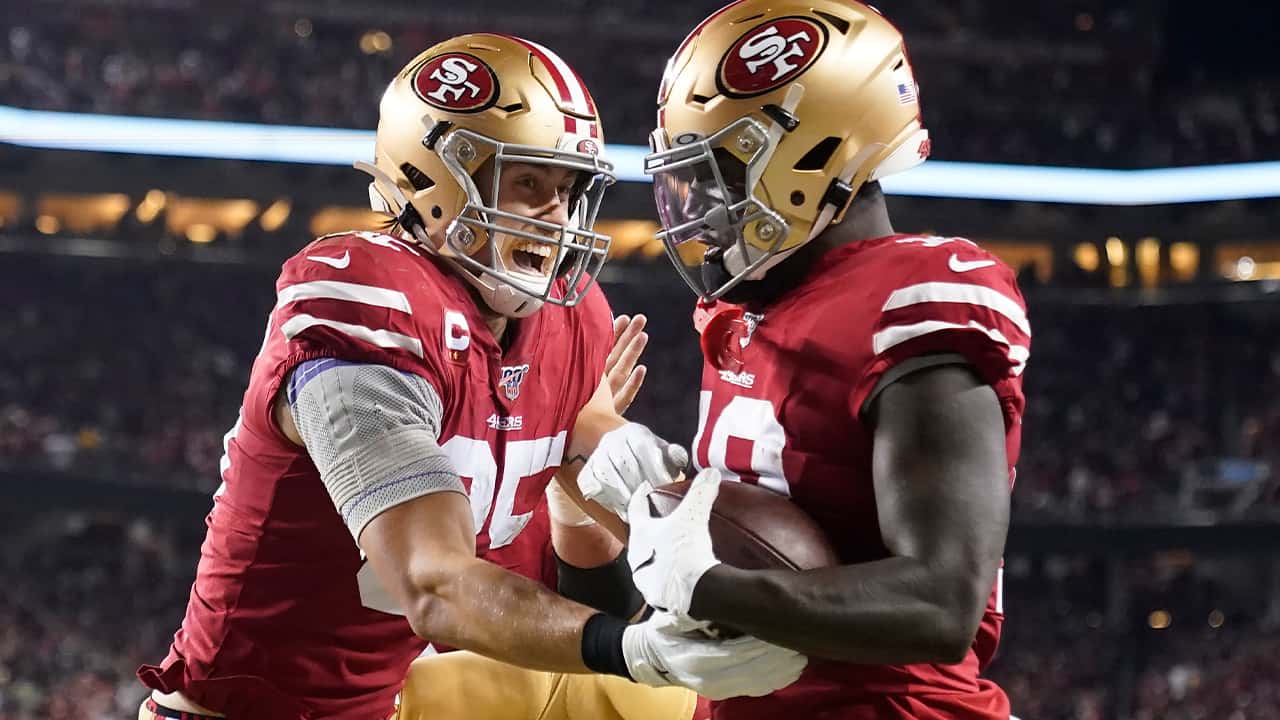 Photo of Deebo Samuel and George Kittle