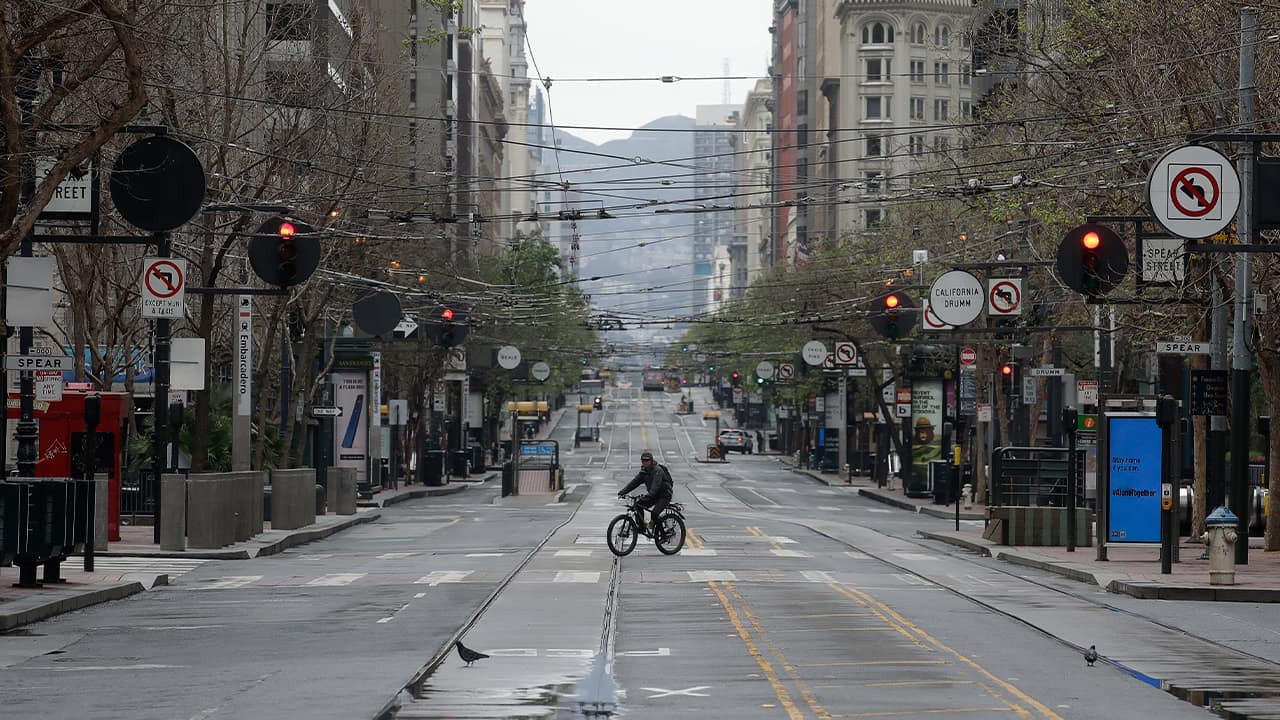 Photo of a bicyclist in San Francisco