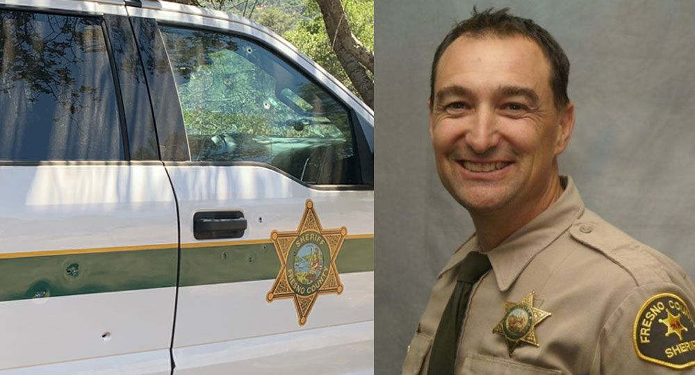 Deputy John Erickson, bullet holes in truck