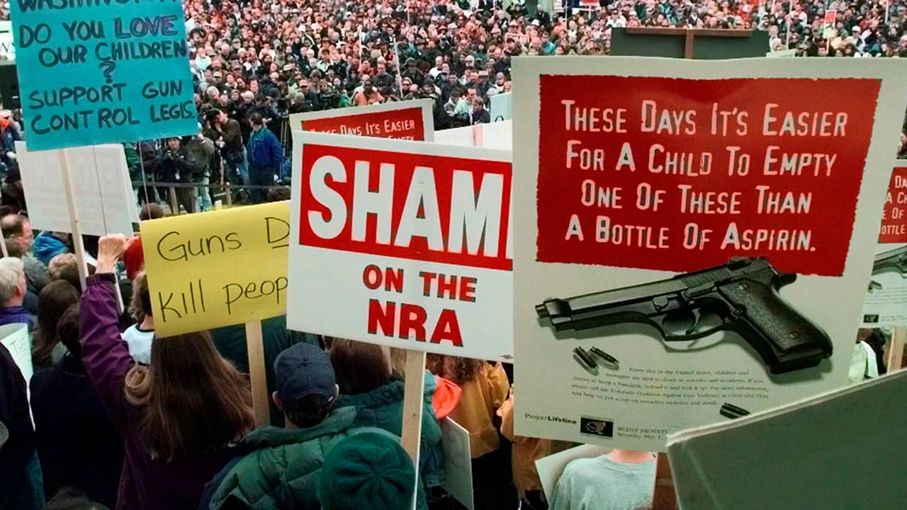Photo of NRA protestors