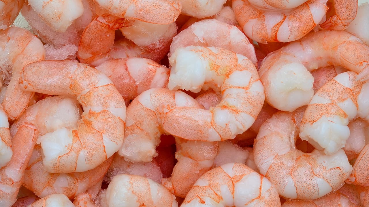 Photo of frozen shrimp