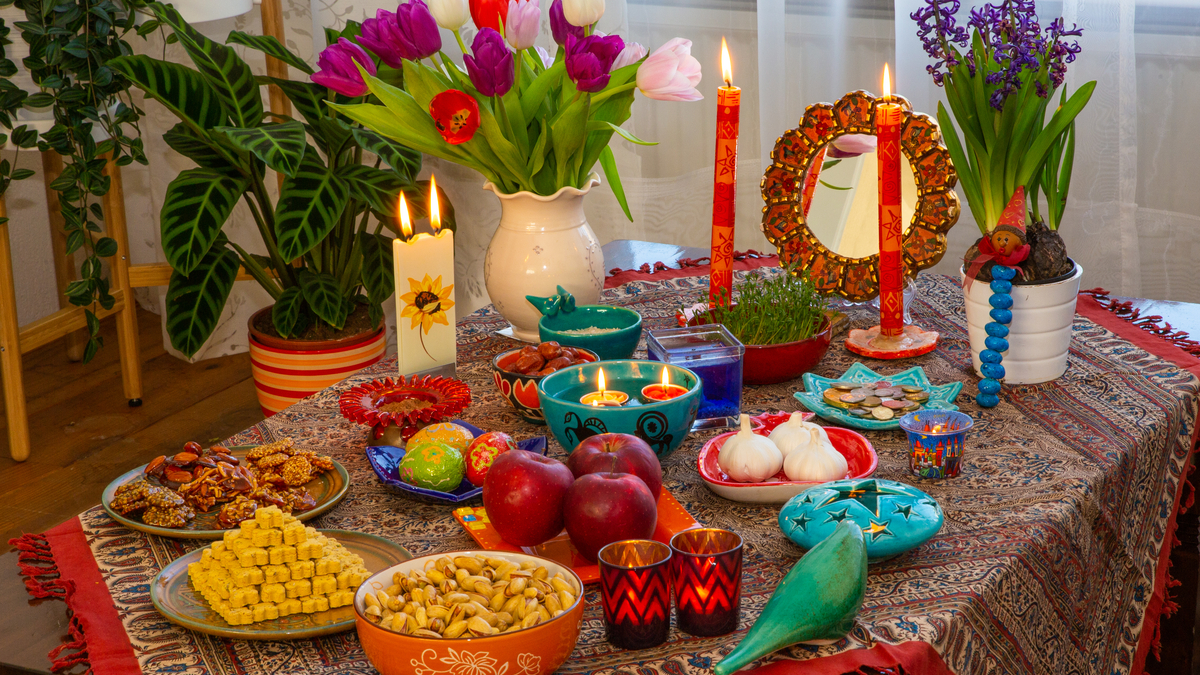 Shutterstock photo of a traditional Nowruz table.