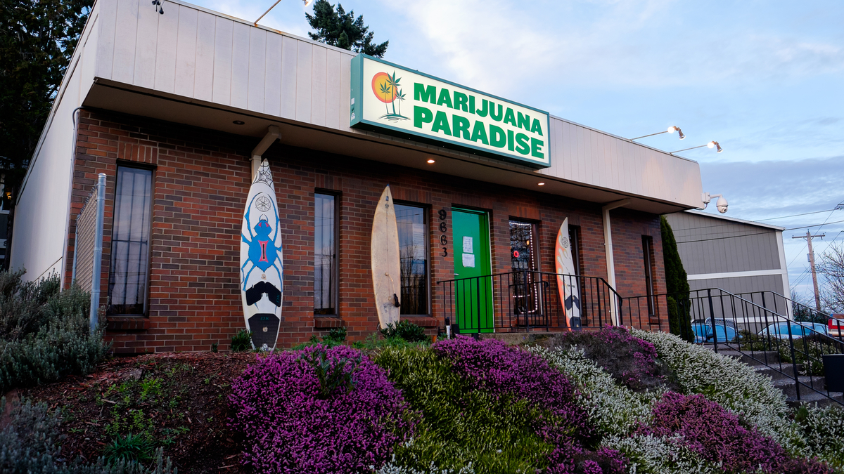 A legal cannabis shop in Portland, Oregon