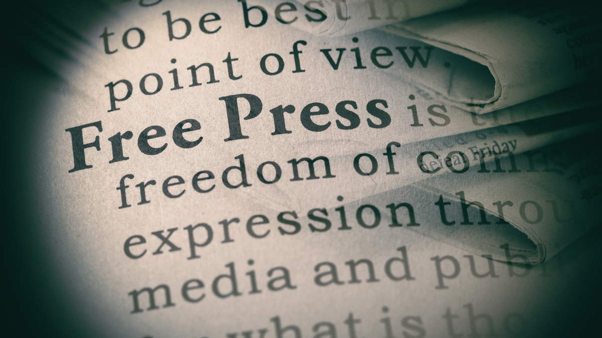 The words "free press"