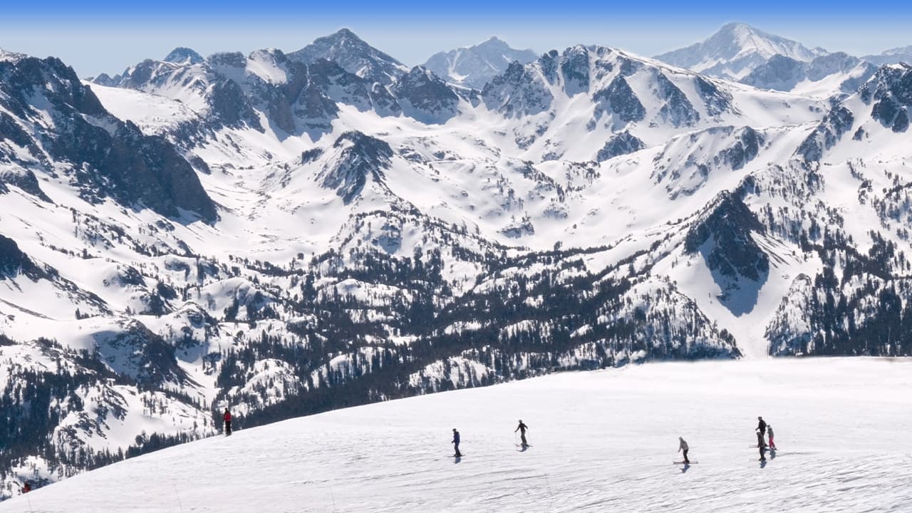 Photo of the Mammoth Mountain region of the SierraM