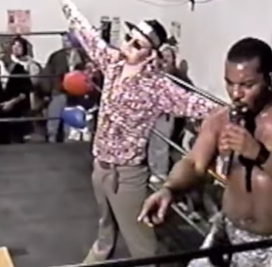 Snowy Bear and one of the Westside Playaz (YouTube/screen capture)