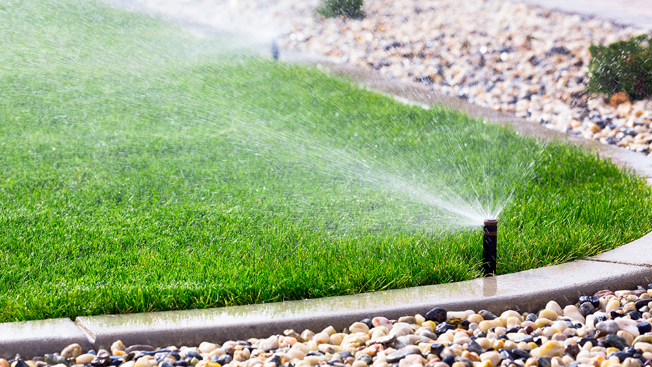 Photo of a lawn sprinkler