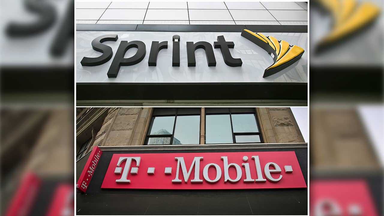 Photo of Sprint and T-Mobile stores in New York