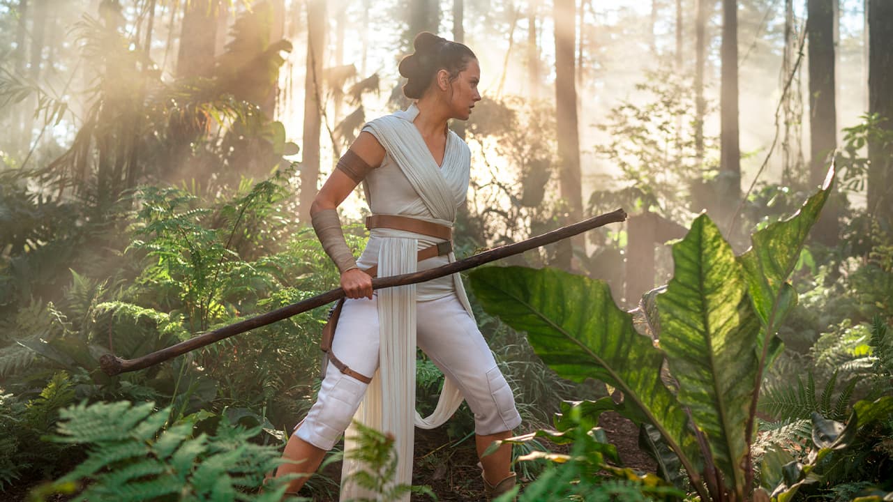 Photo of Daisy Ridley as Rey in "Star Wars: The Rise of Skywalker"