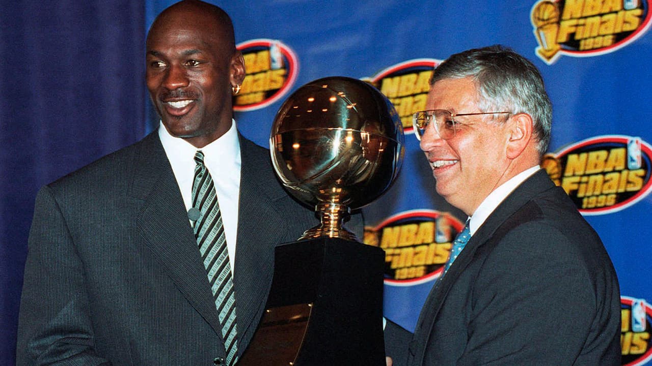 Photo of Michael Jordan and David Stern