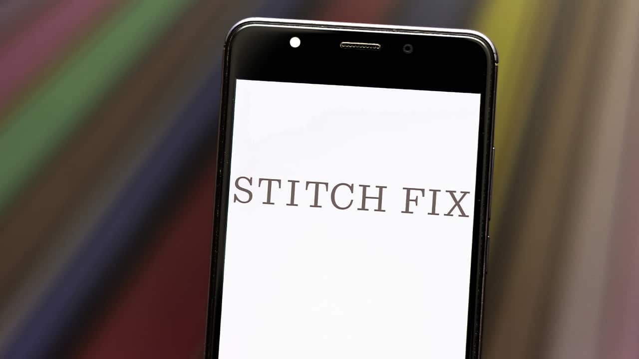 Photo of Stitch Fix logo on an iPhone