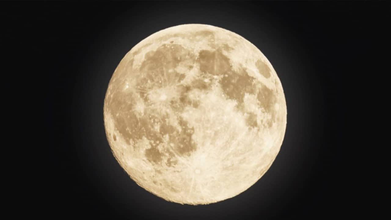 Photo of a super moon