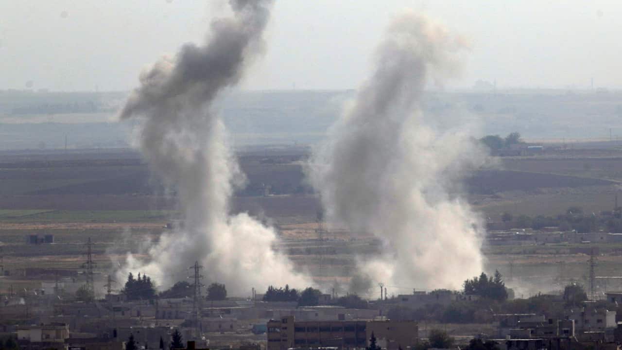 Photo of the Turkish side of the border between Turkey and Syria