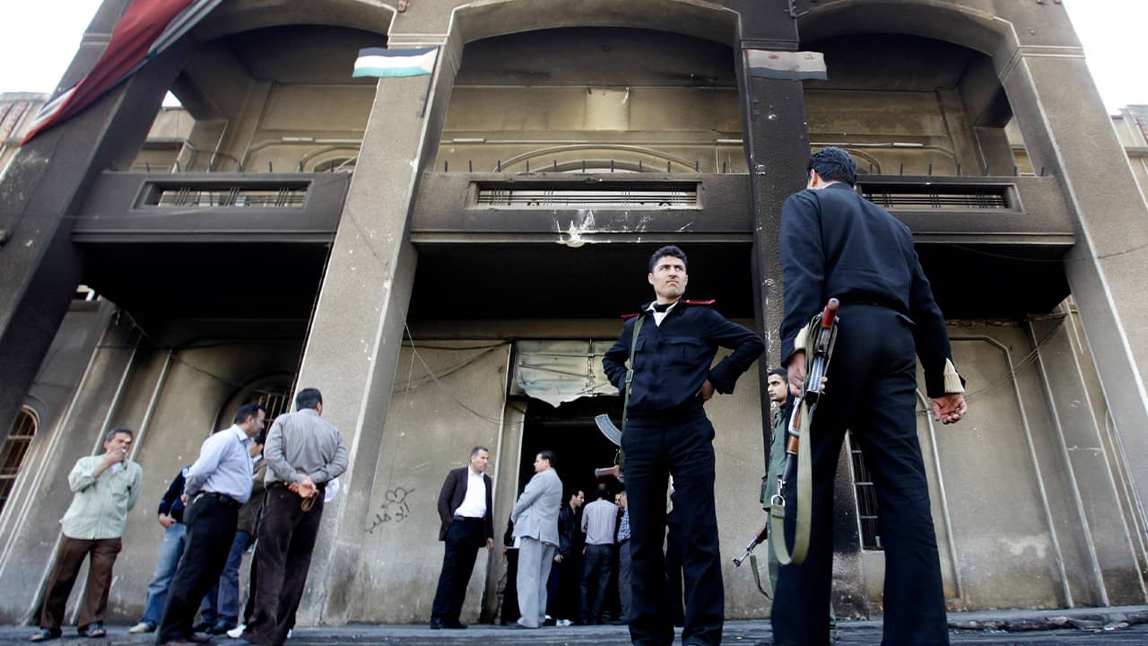Photo of Syrian policemen