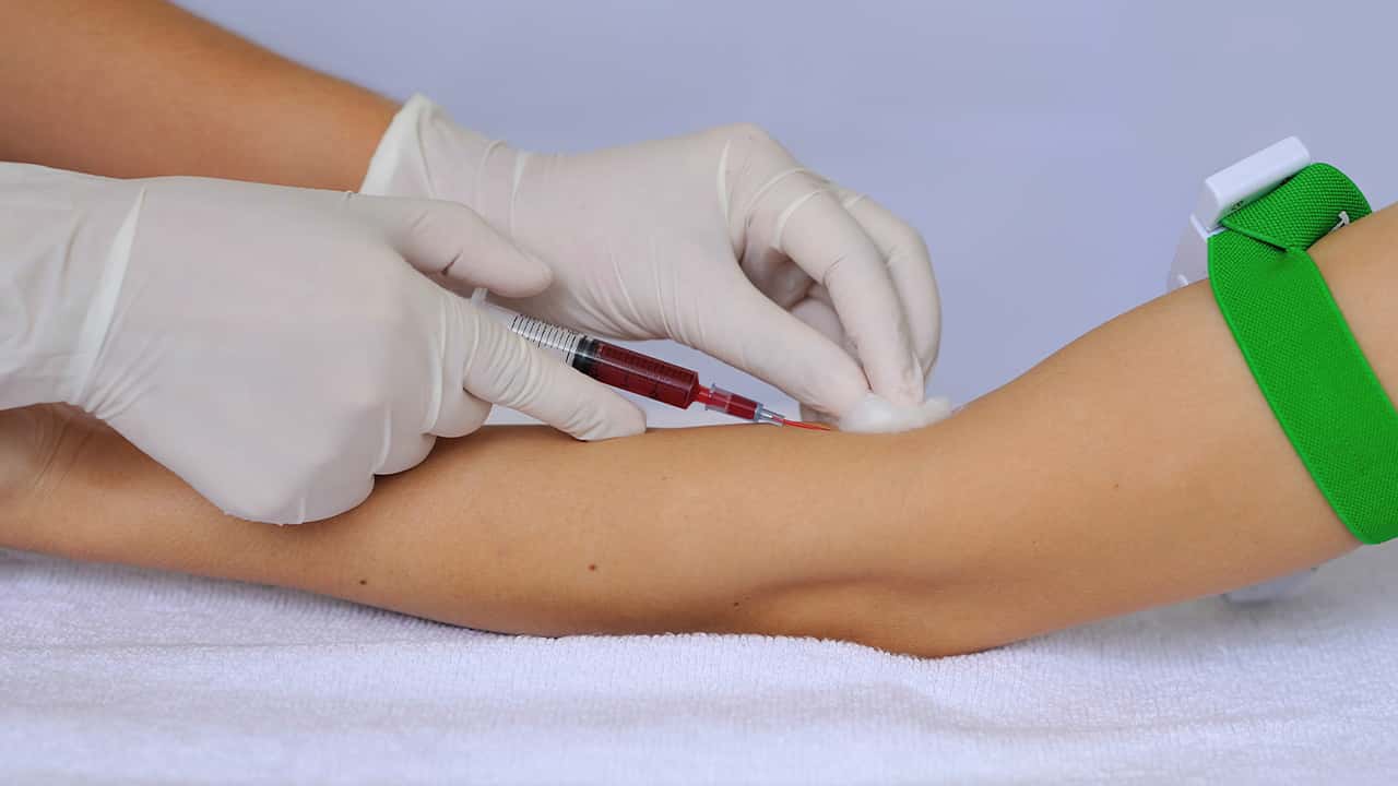 Image of blood being drawn