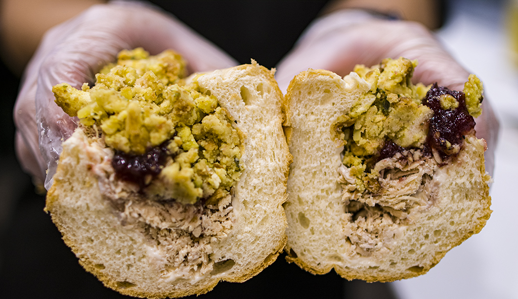 Photo of The Bobbie, the most popular sandwich at the Fresno's Capriotti's