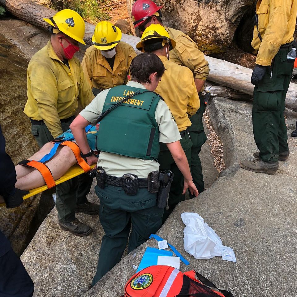 Photo of a rescue by the Madera County Sheriff's Office SAR team on Saturday, Aug. 15, 2020.