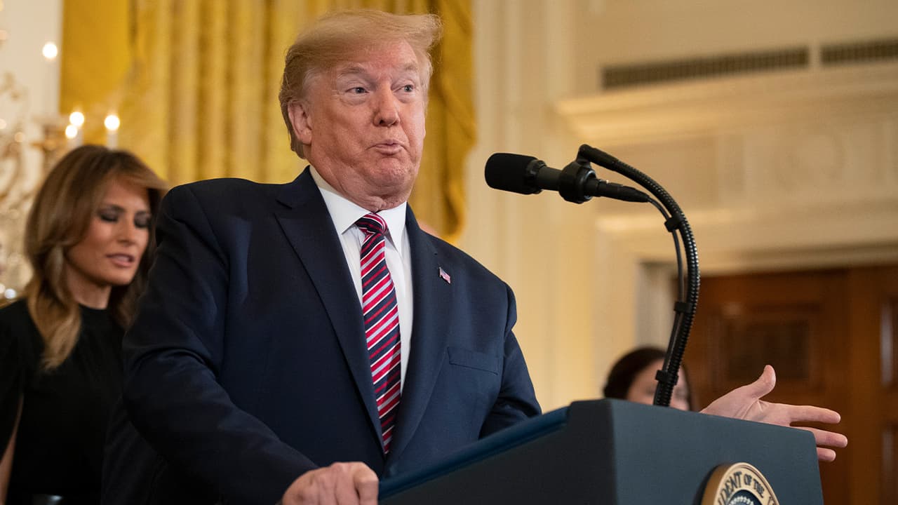 Photo of President Donald Trump and Melania Trump