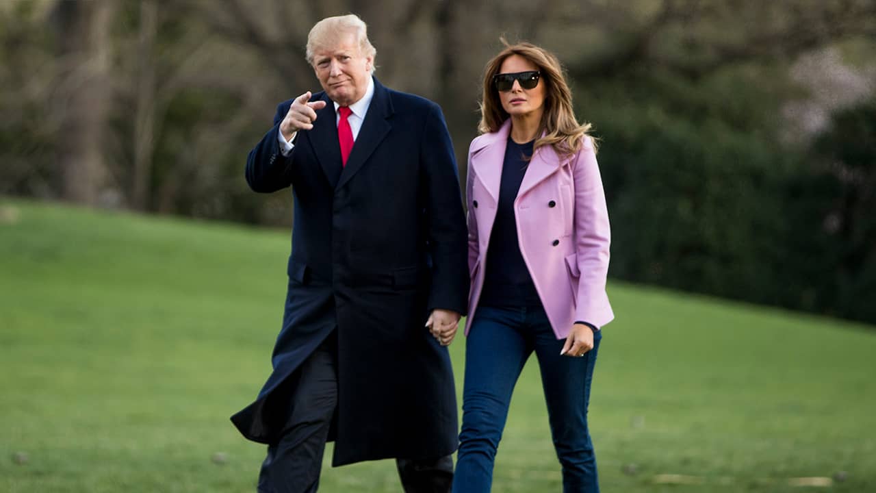 Photo of President Donald Trump and First Lady Melania Trump