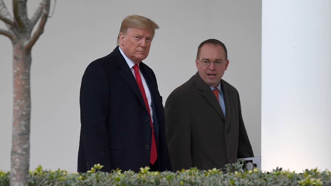 Photo of President Donald Trump and Mick Mulvaney