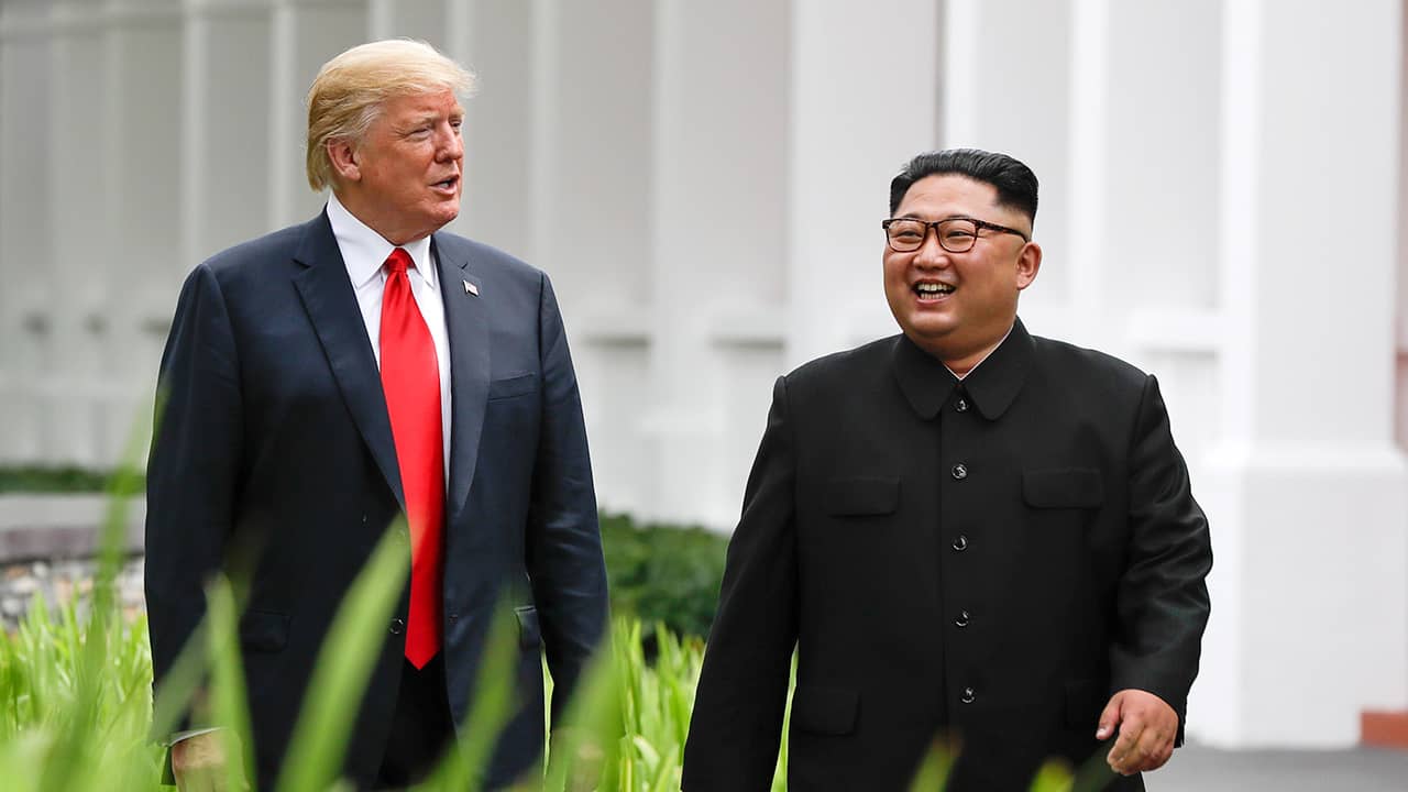 Photo of President Donald Trump and Kim Jong Un