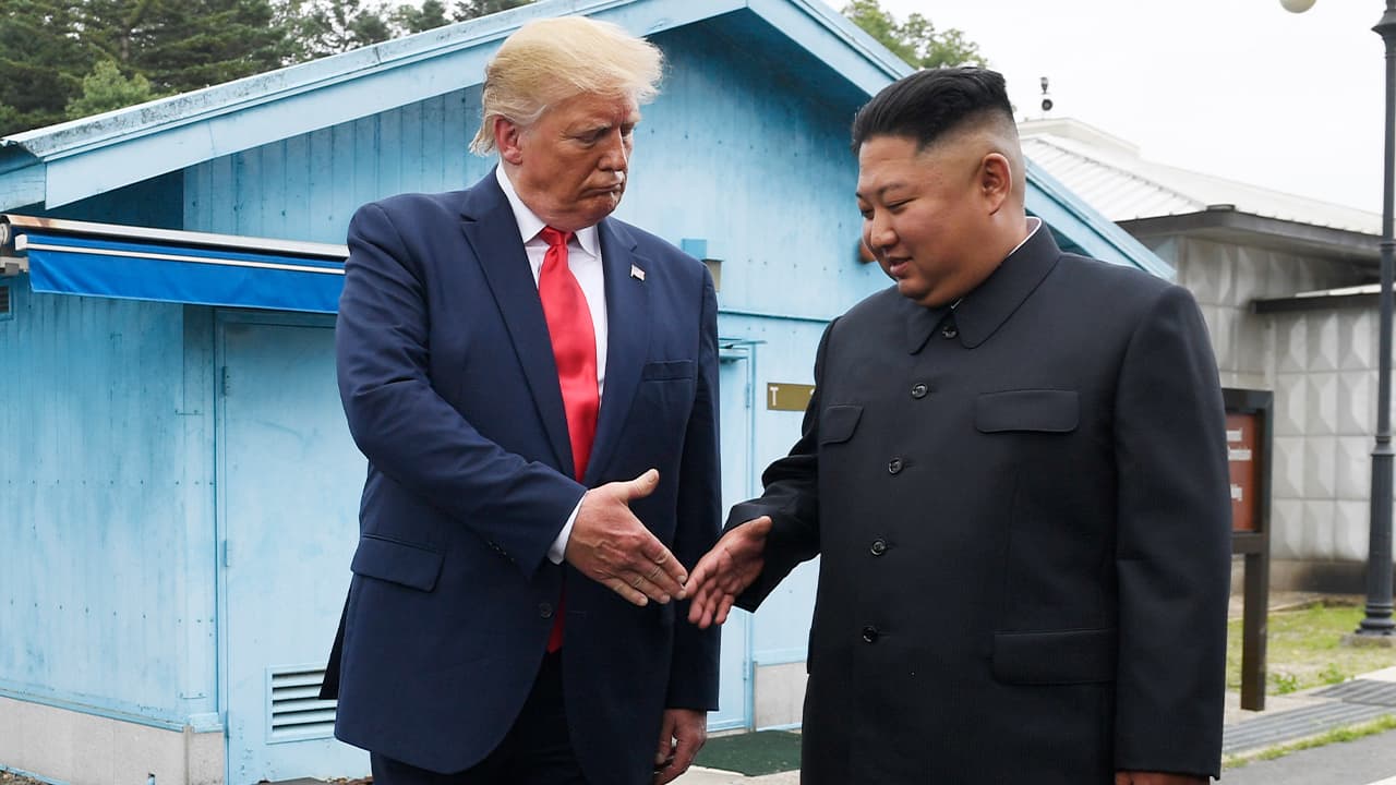 Photo of President Donald Trump and Kim Jong Un