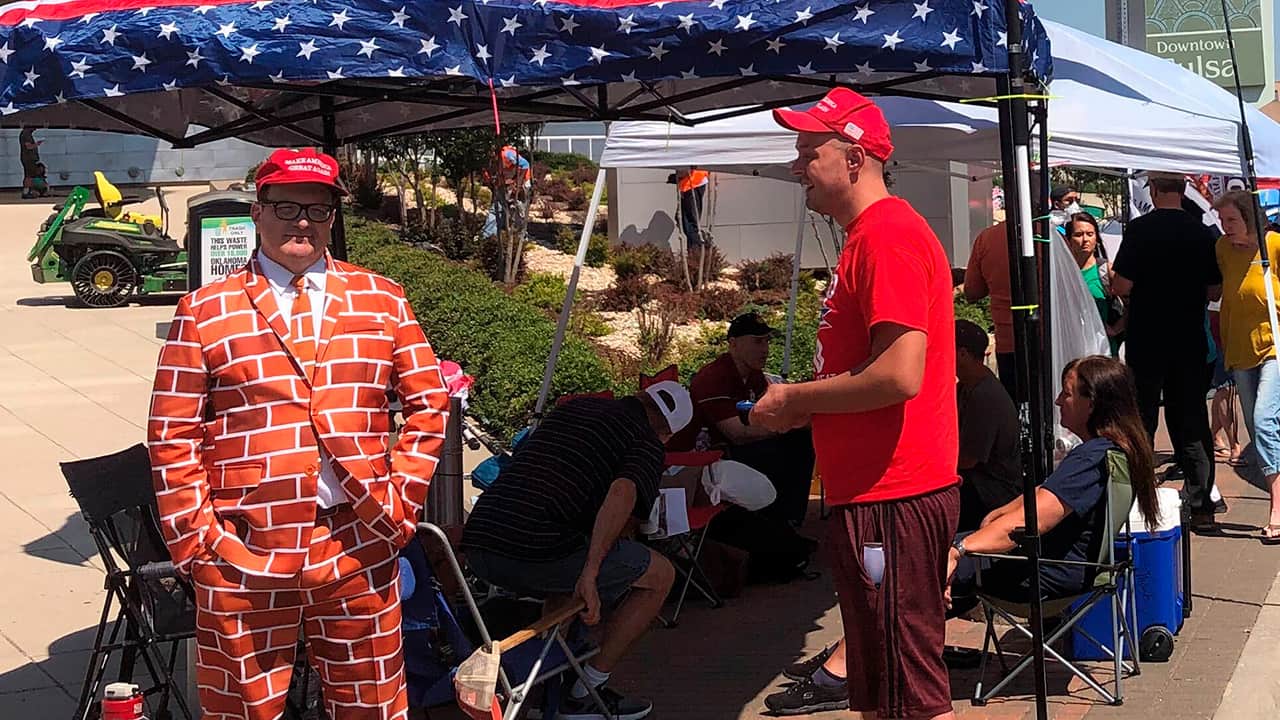 Photo of Trump supporters