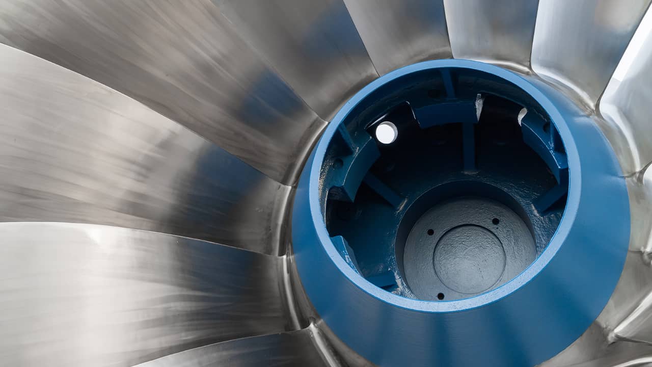 Photo of a Francis turbine