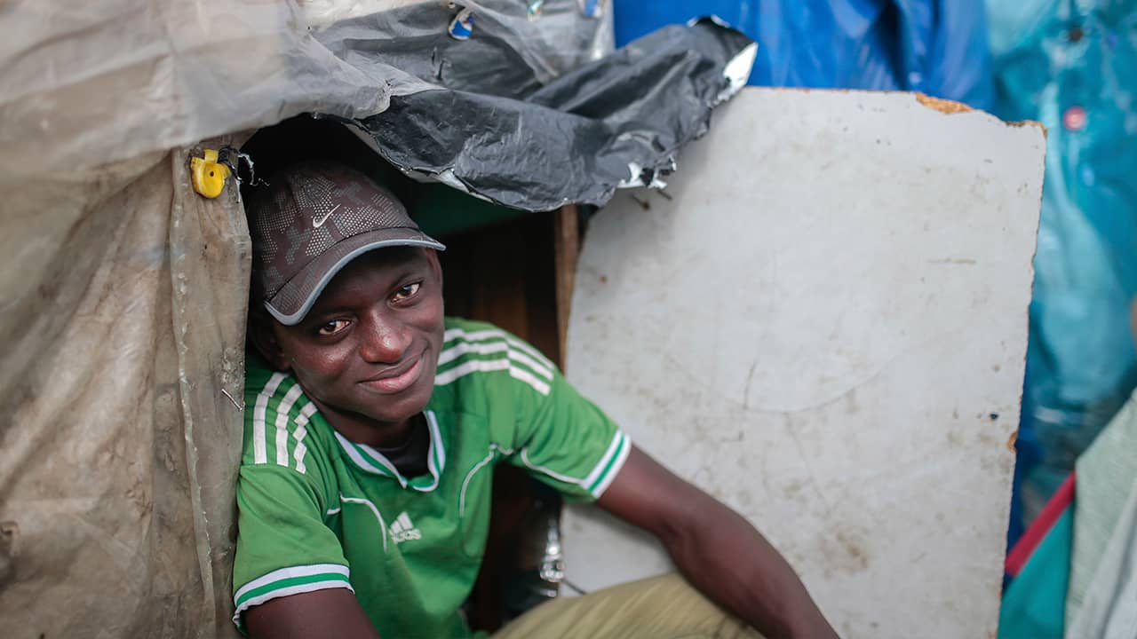 Photo of a migrant from Guinea